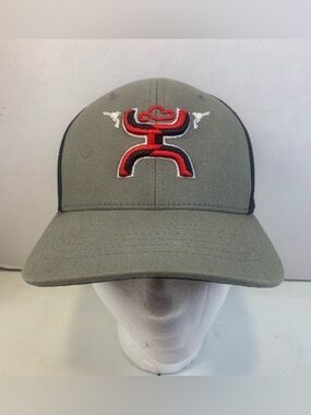 Youth Hooey Black& Gray With Embroidered Hooey Cowboy Decal.               3241